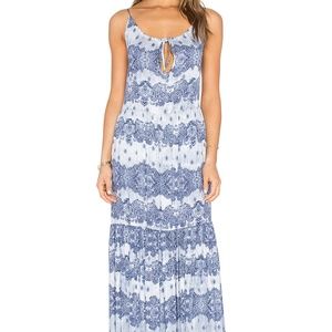 Somedays Lovin' Open Eyes Blue Tiered Maxi Dress